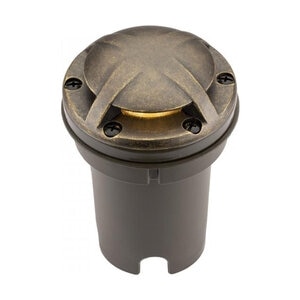 FX FC In-Grade Light Ground Wash Antique Tumbled Luxor ZDC 9.4W LED 180 Degree Brass Housing