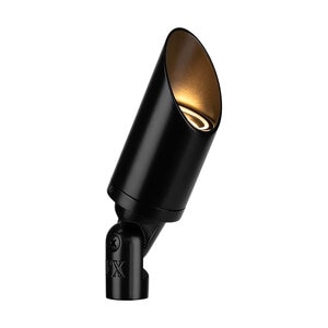 FX Luminaire Black Finish CA51, ECO 9VA, K27, FLD, FB MR16 ACCENT, STAKE