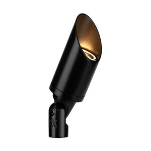 FX Luminaire Black Finish CA51, ECO 9VA, K27, WFL, FB MR16 ACCENT, STAKE