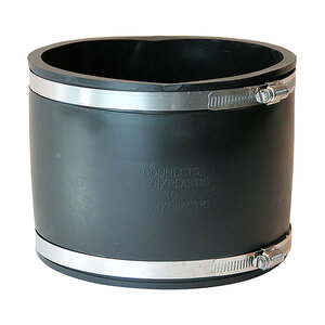 FERNCO RUBBER CLAMP COUPLING 10 in. PIPE