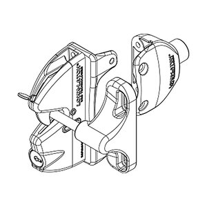 Halco Lokk Latch Combo Black w/ External Access