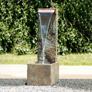 Henri Studio Wall Fountain Northwoods Ivory Gray 20 in. x 15 in. x 46 in.