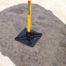 Tamper 10 in. x 10 in. Garant w/ Fiberglass Handle
