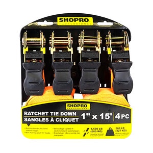 Holland 4 PC 1 in x 15 ft. Ratched Tie Down