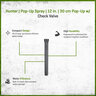 Hunter 12 in. Pop-Up Spray w/Check Valve