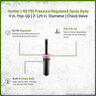 Hunter 4 Spray 40 psi Press Regulated Reclaimed