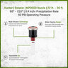 Hunter MP Rotator MP3000 Nozzle 22 ft. - 30 ft. 90 Degree - 210 Degree