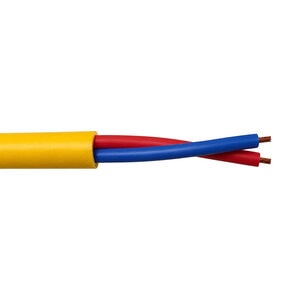 Jacketed decoder cable, yellow, #12-2