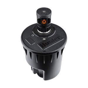 GT-880-D Golf Rotor, full-circle, opposing nozzle configuration, valve-in-head, integrated Pilot-100 Two-Way Module, nozzle 18 installed, 50 PSI