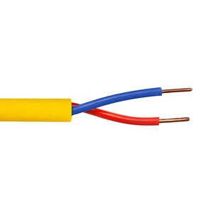Jacketed decoder cable, yellow, #12-2
