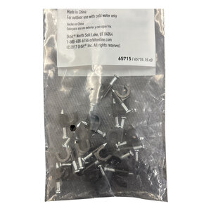 Hydro-Rain 1/4 PLASTIC TUBING STRAPS 20CT BAG