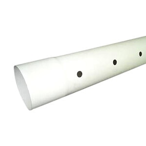 4"x10' PVC SEWER PERF PIPE CSA B/E WHITE