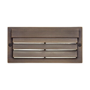 Kichler Step Light Surface-Mount Louvered Textured Architectural Bronze 7 Lumens 3000K LED