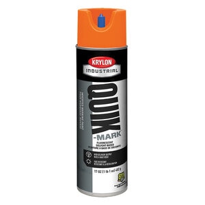 Krylon Industrial Quik-Mark SolventBased Fluorescent Orange 20 oz. (482 g) Inverted Marking Paint