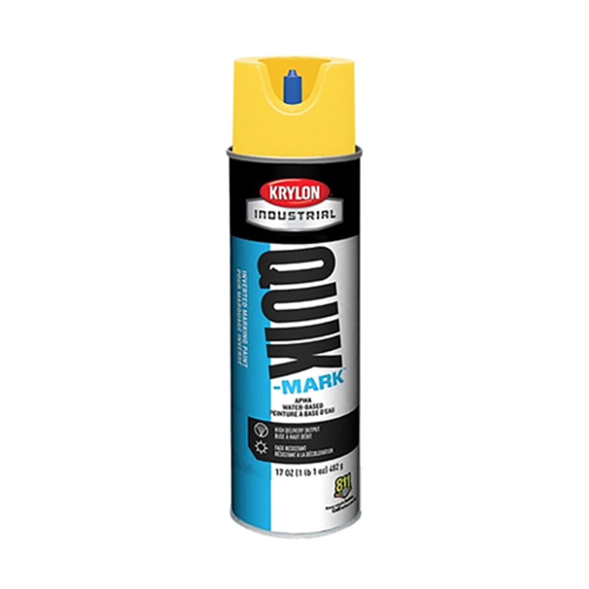 Krylon Industrial Quik-Mark SolventBased APWA Safety Yellow 20 oz. (482 ...