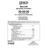 LESCO 20-20-20 AM Derived from urea, ammonium phosphate, potassium nitrate, sodium borate, copper chelate, manganese chelate, sodium molybdate, zinc chelate, and iron chelate Turfgrass Soluble Fertilizer 25 lb. Bag