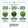 LESCO 20-20-20 AM Derived from urea, ammonium phosphate, potassium nitrate, sodium borate, copper chelate, manganese chelate, sodium molybdate, zinc chelate, and iron chelate Turfgrass Soluble Fertilizer 25 lb. Bag