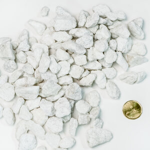 Bulk White Marble 1/2 in.