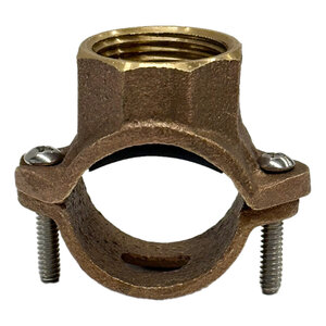 1 in. x 3/4 in. Brass Saddle Tee