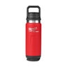 Milwaukee (8) Packout 24 oz Insluted Bottle Chug Lid Red