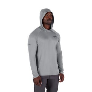 Milwaukee Workskin Hooded Shirt - Gray Xl