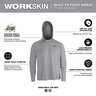 Milwaukee Workskin Hooded Shirt - Gray Xl