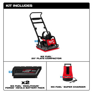 Milwaukee MX Fuel 20 in. Plate Compactor Kit