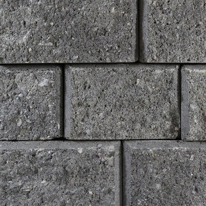 Mutual Materials Stackstone Standard Charcoal 4 in. x 8 in. x 8 in. (168 pc./pallet)
