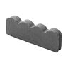 Mutual Materials Lawn Edge Scalloped Gray 16 in. (224 pc./pallet)
