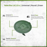 NDS 6 in. Round SureFit Universal Valve Box Lid Green Lid Only