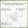 NDS PVC S&D 45 Deg. Wye HUB x HUB x HUB White 4 in.
