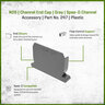 NDS Spee-D Channel End Cap Gray