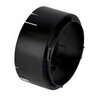NDS Catch Basin Outlet Adapter Universal Locking Black Plastic 6 in.