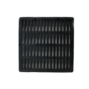 NDS Drain Grate Square Polyolefin Black 12 in.