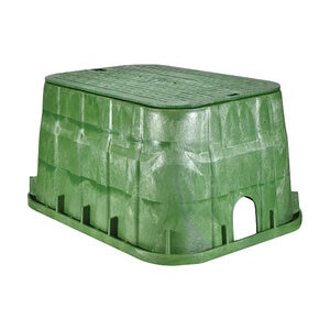 NDS 13 in. x 20 in. Jumbo Corrugated Box w/ Overlapping Bolt-Down Cover - Water