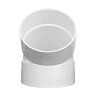 NDS PVC S&D 45 Deg. Elbow HUB x HUB White 4 in.
