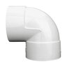 NDS PVC S&D 90 Deg. Elbow HUB x HUB White 6 in.