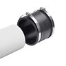 NDS PVC S&D/DWV Flexible Coupling Black 4 in. x 4 in. w/ SS Clamps