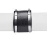 NDS PVC S&D/DWV Flexible Coupling Black 4 in. x 4 in. w/ SS Clamps