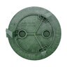 NDS 6 in. Round SureFit Universal Valve Box Lid Green Lid Only