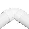 NDS PVC S&D 90 Deg. Elbow HUB x HUB White 3 in.