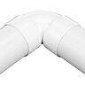 NDS PVC S&D 90 Deg. Elbow HUB x HUB White 3 in.
