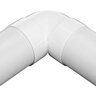 NDS PVC S&D 90 Deg. Elbow HUB x HUB White 4 in.