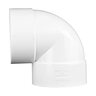 NDS PVC S&D 90 Deg. Elbow HUB x HUB White 4 in.