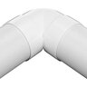 NDS PVC S&D 90 Deg. Elbow HUB x HUB White 4 in.