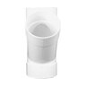 NDS PVC S&D 45 Deg. Wye HUB x HUB x HUB White 4 in.