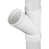 NDS PVC S&D 45 Deg. Wye HUB x HUB x HUB White 4 in.