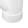 NDS PVC S&D 45 Deg. Wye HUB x HUB x HUB White 4 in.