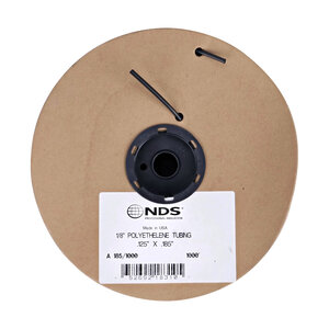 NDS A185 1/8 in. Distribution Tubing Polyethylene 0.125 in. ID. 0.185 in. OD. 1,000 ft. (Priced per ft.)