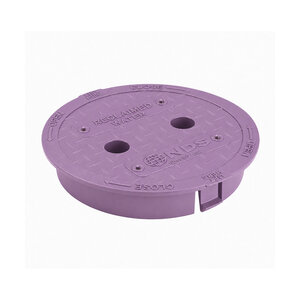NDS 6 in. Round Standard Series Valve Box Cover, Purple Reclaimed Water